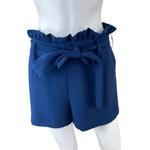 AMANDA UPRICHARD Blue Wyatt Paperbag Size S D0165